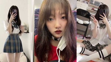 青岛幼儿职院大四学姐高铁闪约 认识12小时被瓜友拿下 粉嫩骚逼无套内射 自己舔奶揉胸浪叫不止！